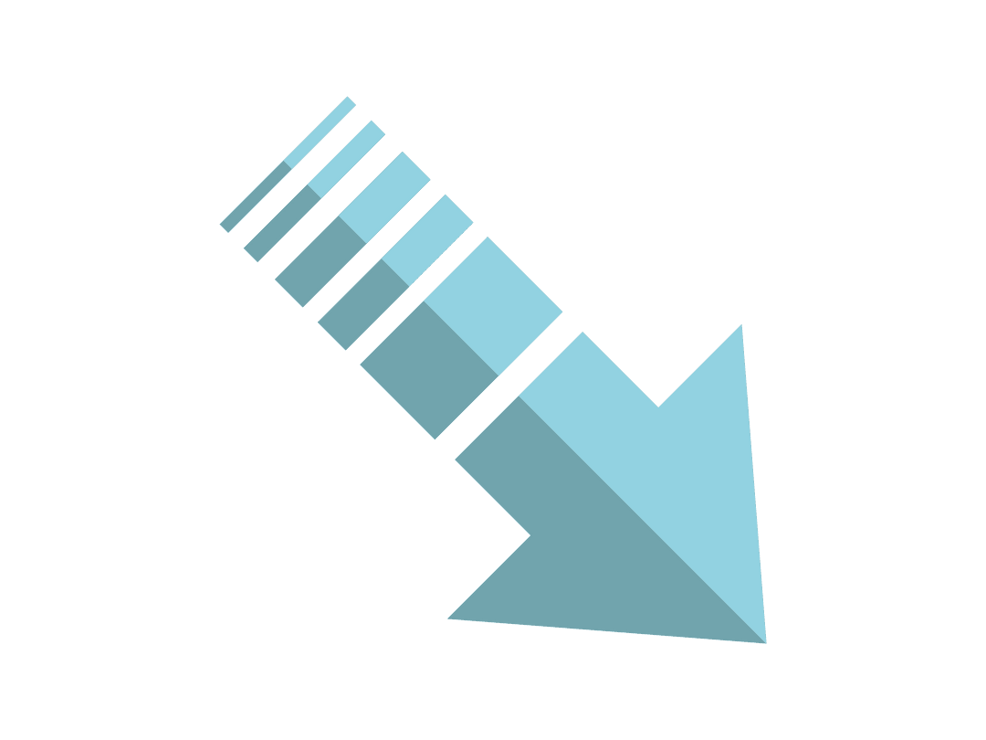 Digital Blue Arrow on Transparent Background Vector Illustration