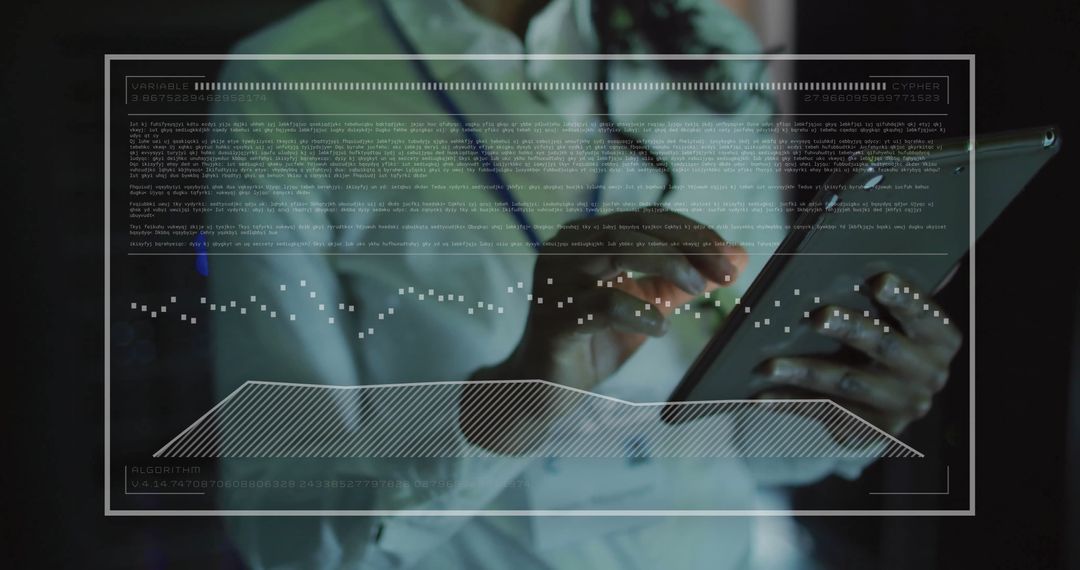 Businesswoman Analyzing Digital Data on Tablet Screen