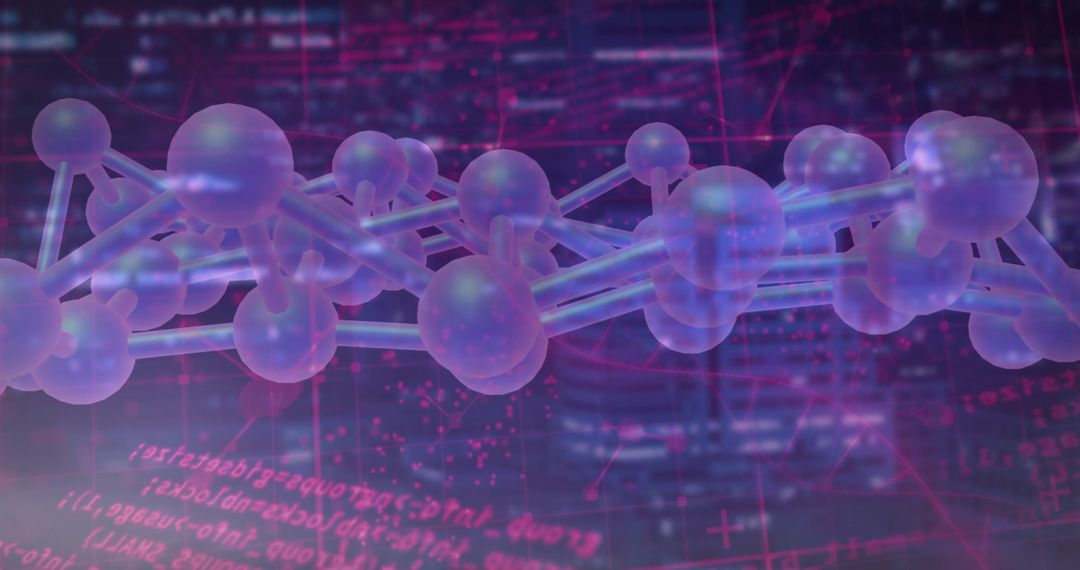 Futuristic DNA Strand and Digital Data Concept