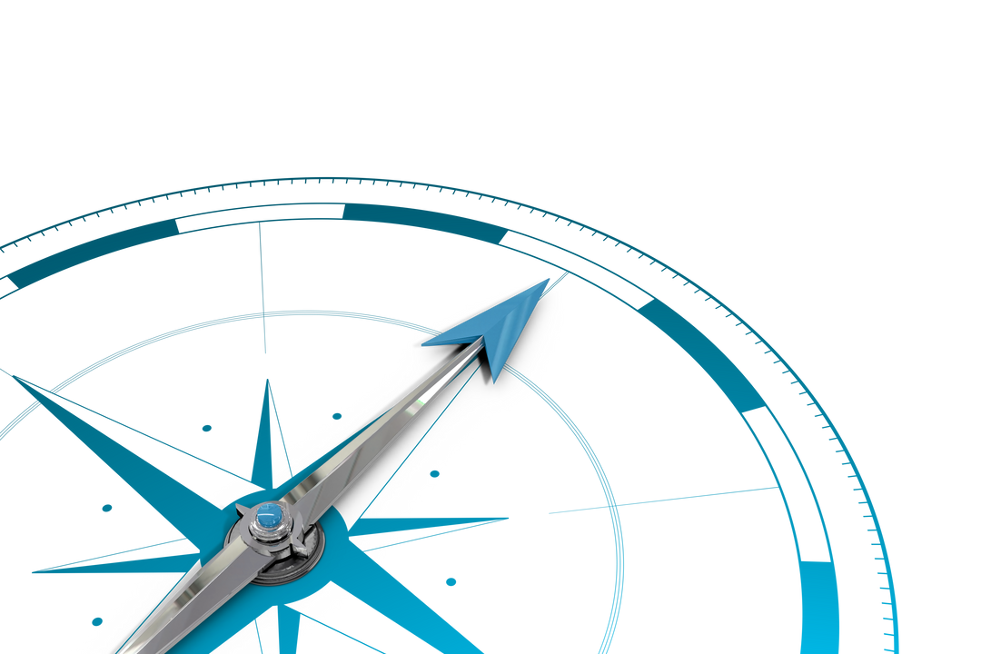 Blue Compass Showing Direction on Transparent Background - Download Free Stock Images Pikwizard.com