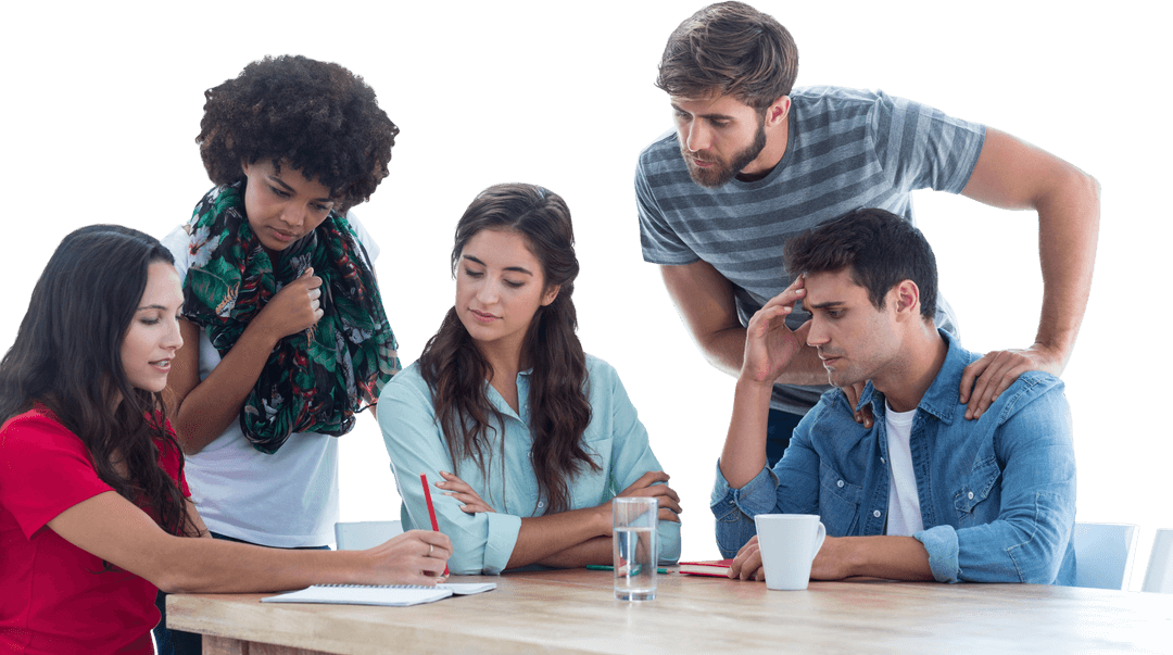 Transparent Group Discussion Versus Problem Solving at Office Table