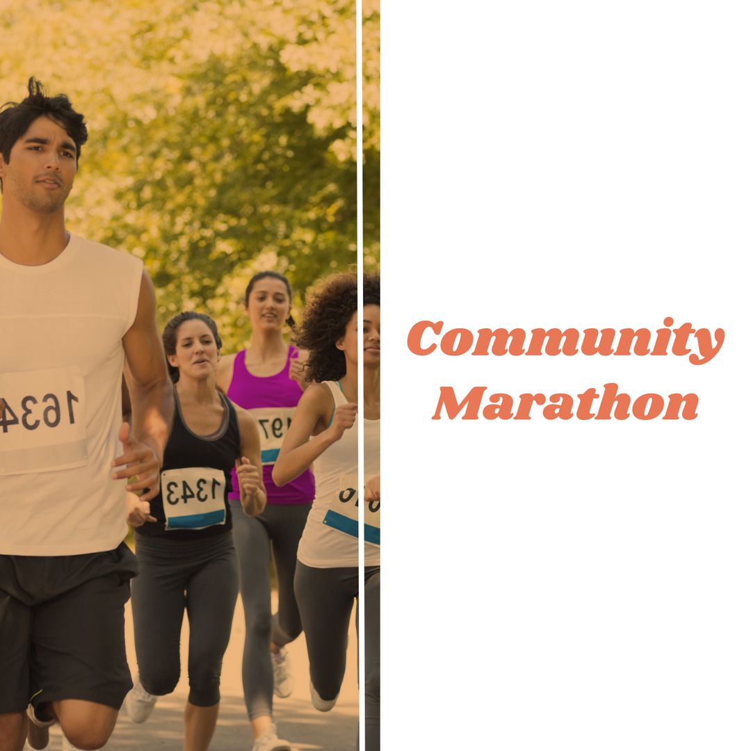 Diverse Participants Celebrating Community Marathon