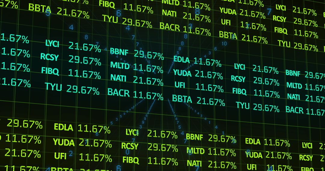 Dynamic Stock Market Data Visualization Illustration
