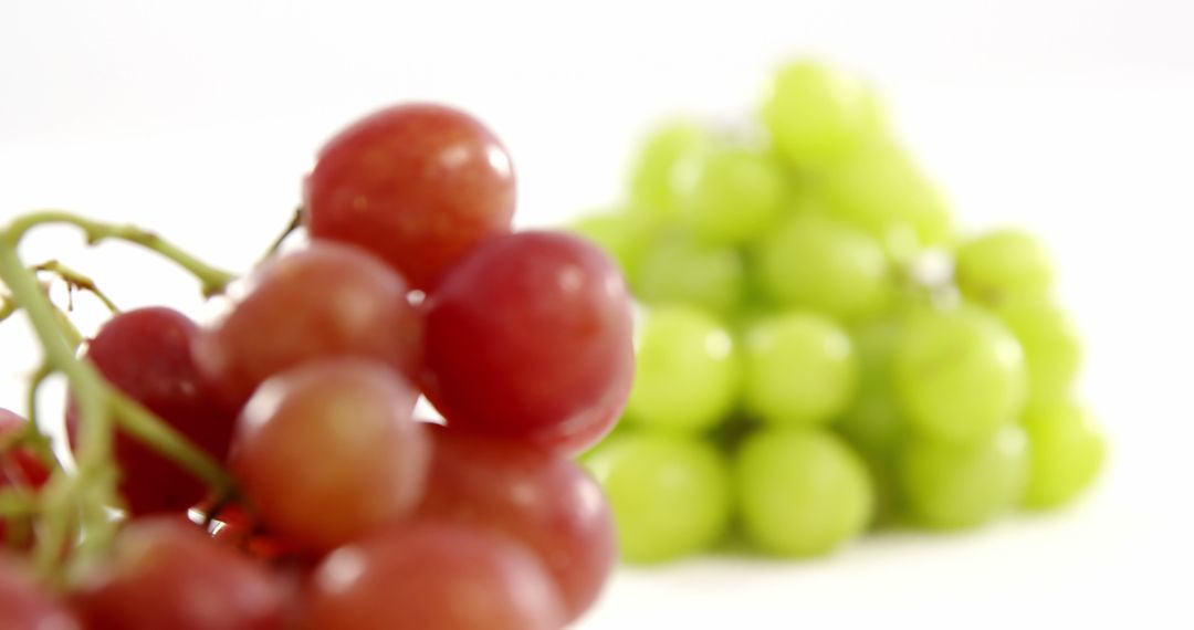 Close-up of Red and Green Grapes with White Background - Free Images, Stock Photos and Pictures on Pikwizard.com