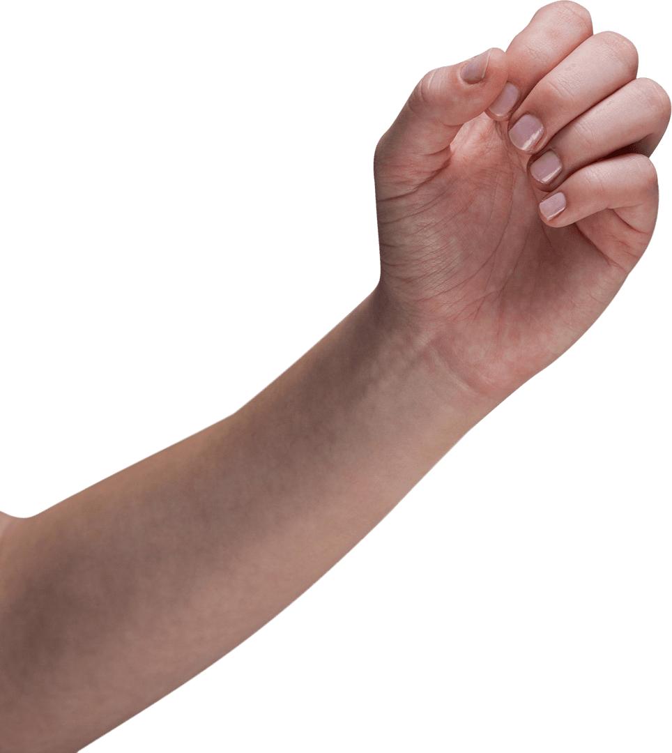 Transparent Human Hand Gesturing with Fingers Pinched Together