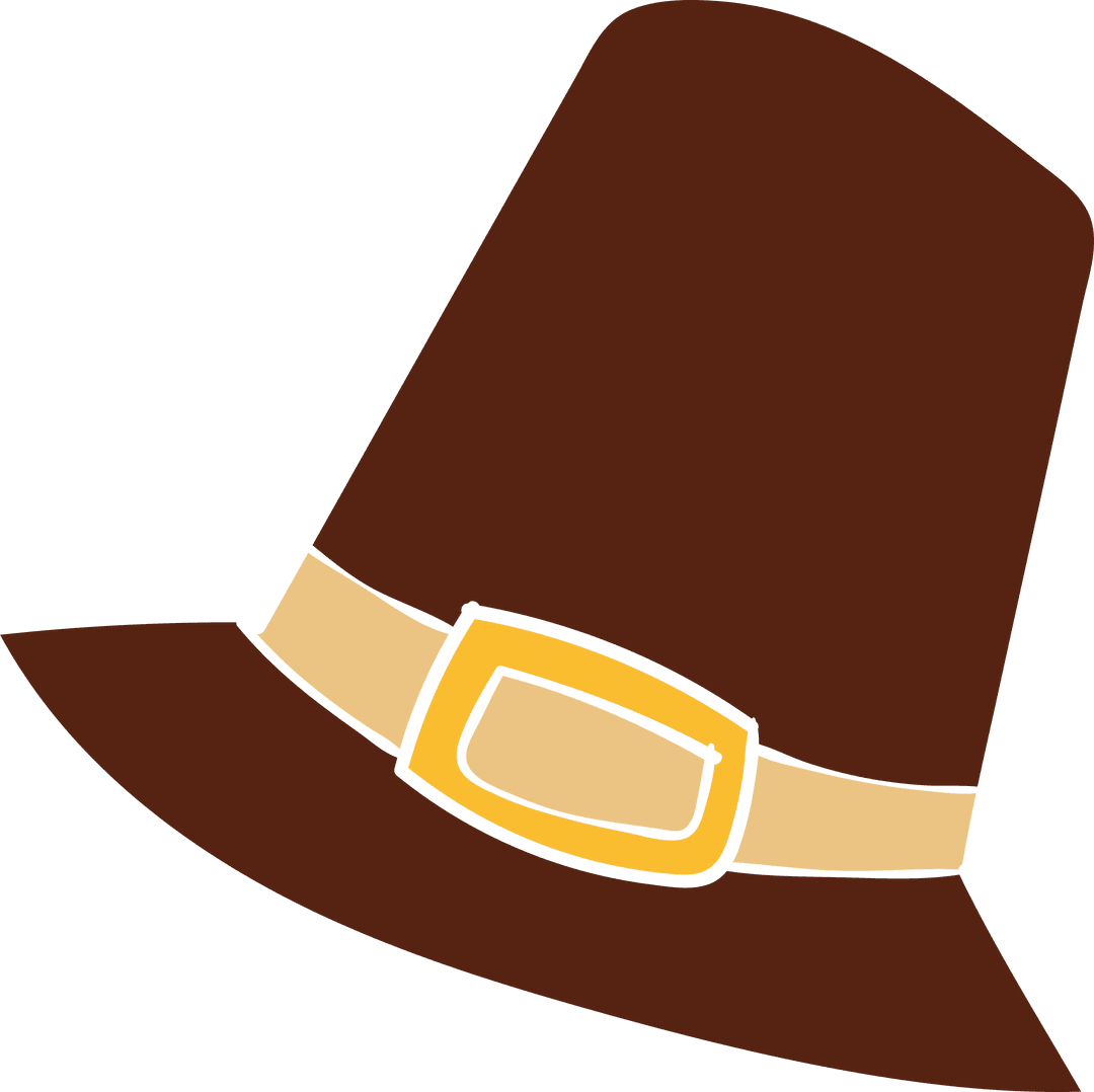 Transparent Vector Illustration of Nostalgic Farmer Hat with Buckle