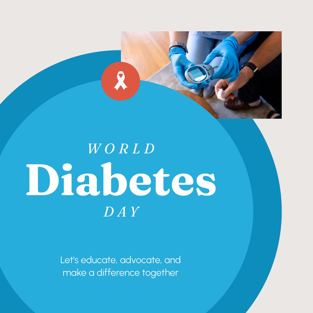 World Diabetes Day Awareness Campaign Design Promoting Health Education - Download Free Stock Templates Pikwizard.com