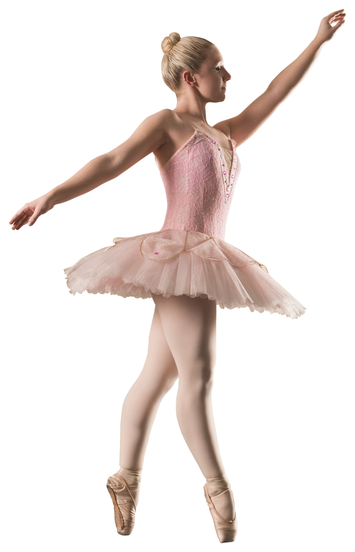 Elegant Caucasian Ballerina Dancing in Pink Tutu Transparent Background - Download Free Stock Images Pikwizard.com