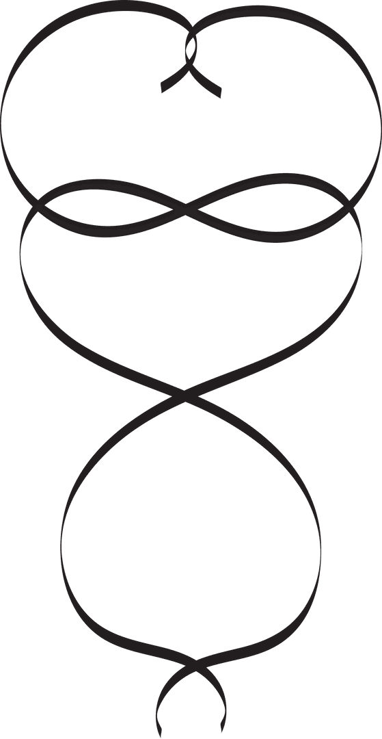 Vector Flourish Design with Transparent Background for Decorative Use