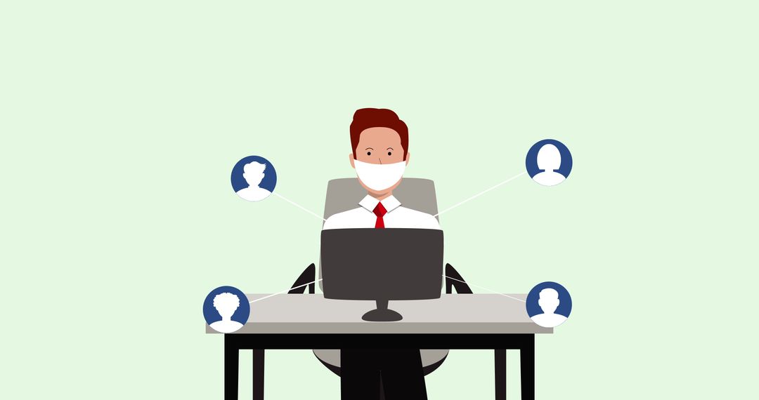 Remote Networking During Pandemic Using Face Masks