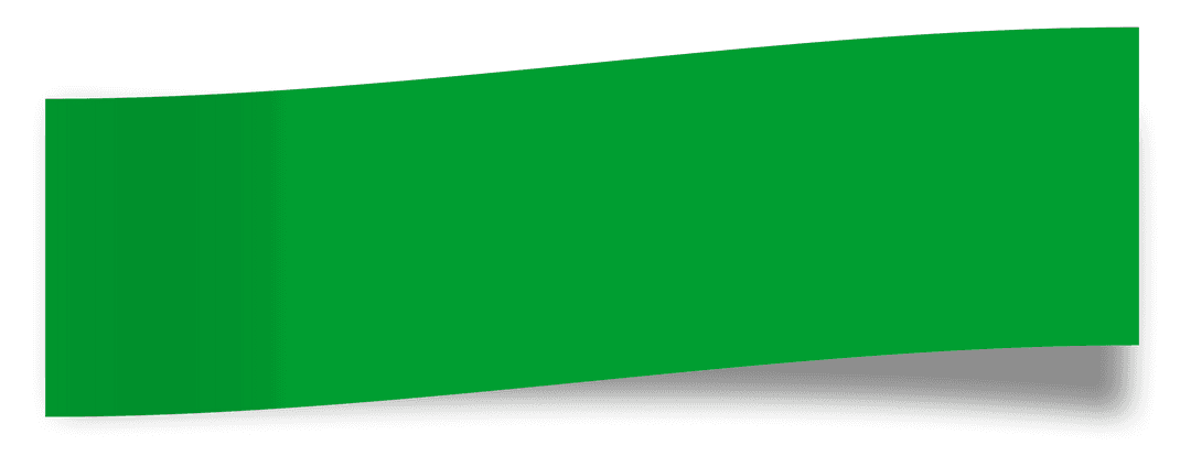 Green Shape with Copy Space on Transparent Background