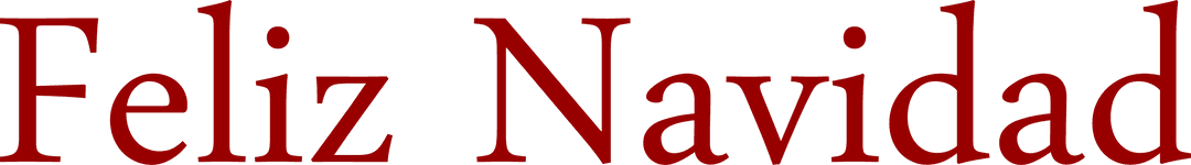 Feliz Navidad Text for Transparent Christmas Celebrations