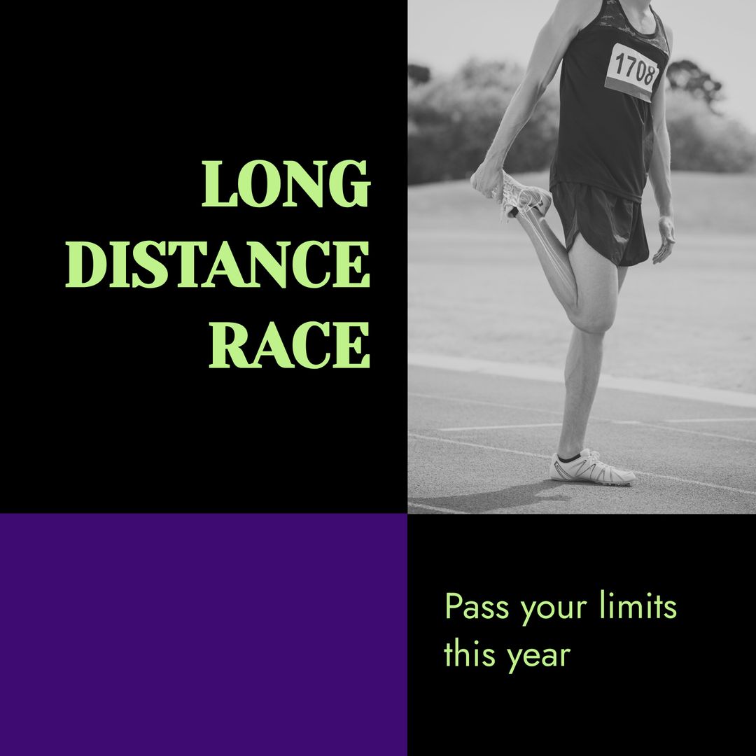 Athlete Stretching for Long Distance Race Preparation