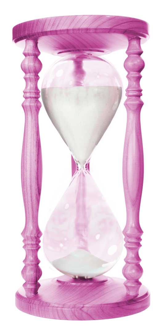 Purple Hourglass on Transparent Background for Time Concept - Download Free Stock Images Pikwizard.com