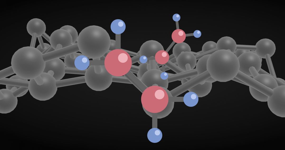Digital Rendering of Molecular Structure with Colorful Atoms
