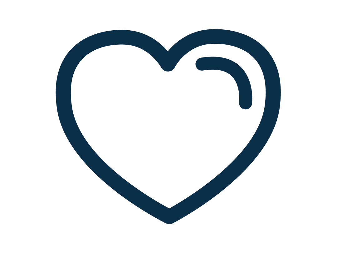 Blue Heart Symbol on Transparent Background for Love Themes