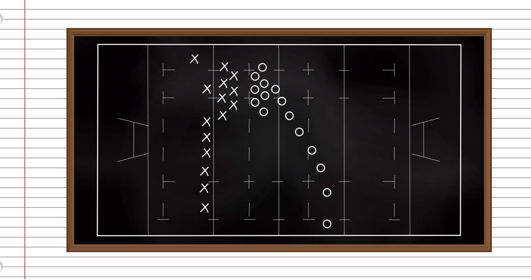 Coach's Game Strategy Illustrated on Chalkboard - Free Images, Stock Photos and Pictures on Pikwizard.com