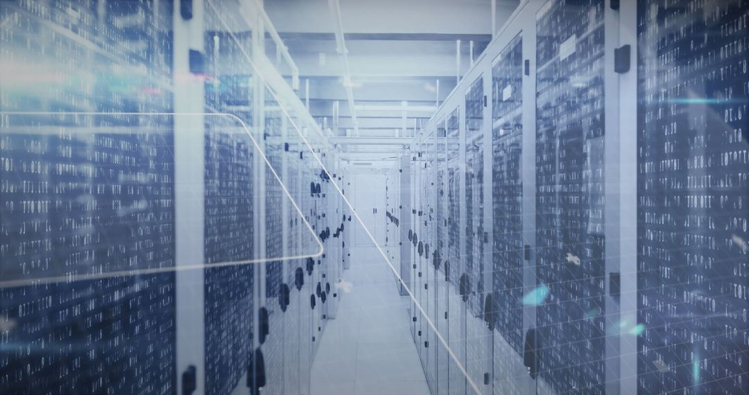 Advanced Data Center with Flowing Digital Data Streams