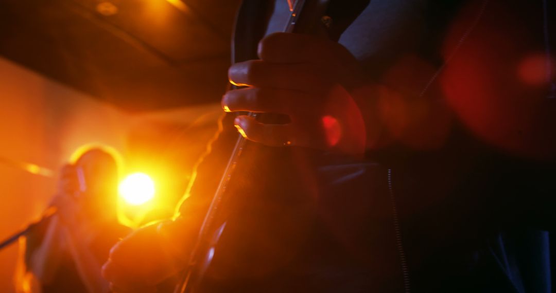 Band Rocking Studio Performance