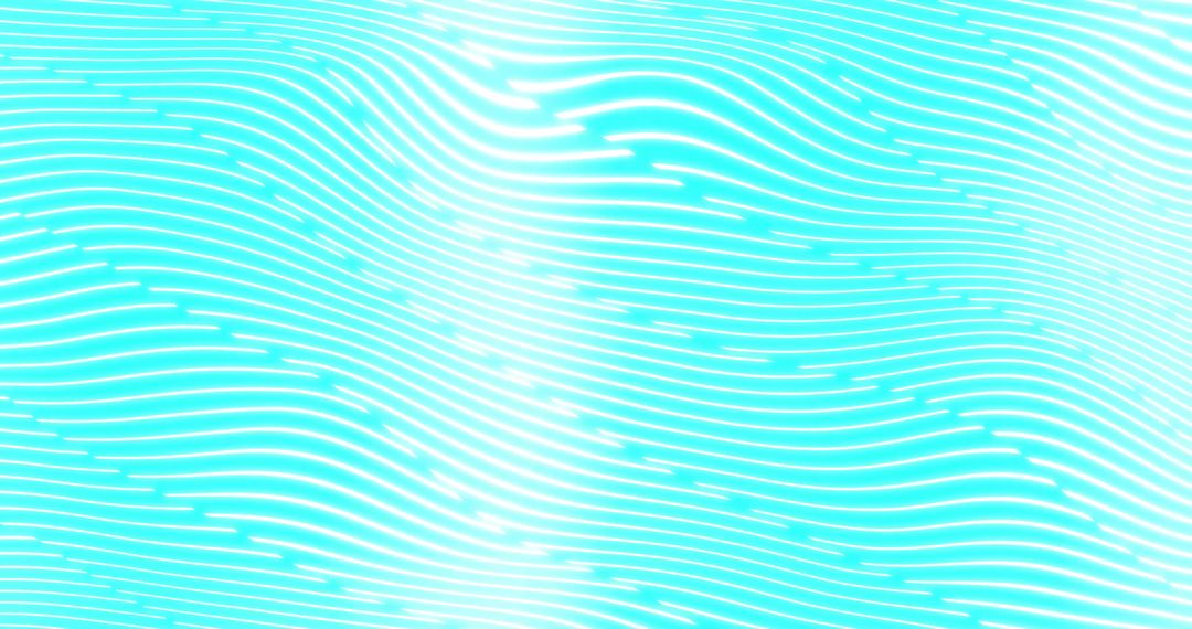 Abstract Waves of Light Trails on Illuminated Blue Background