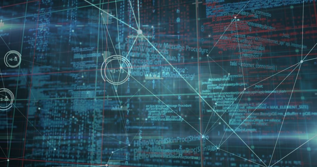 Digital Financial Data Overlays on World Globe