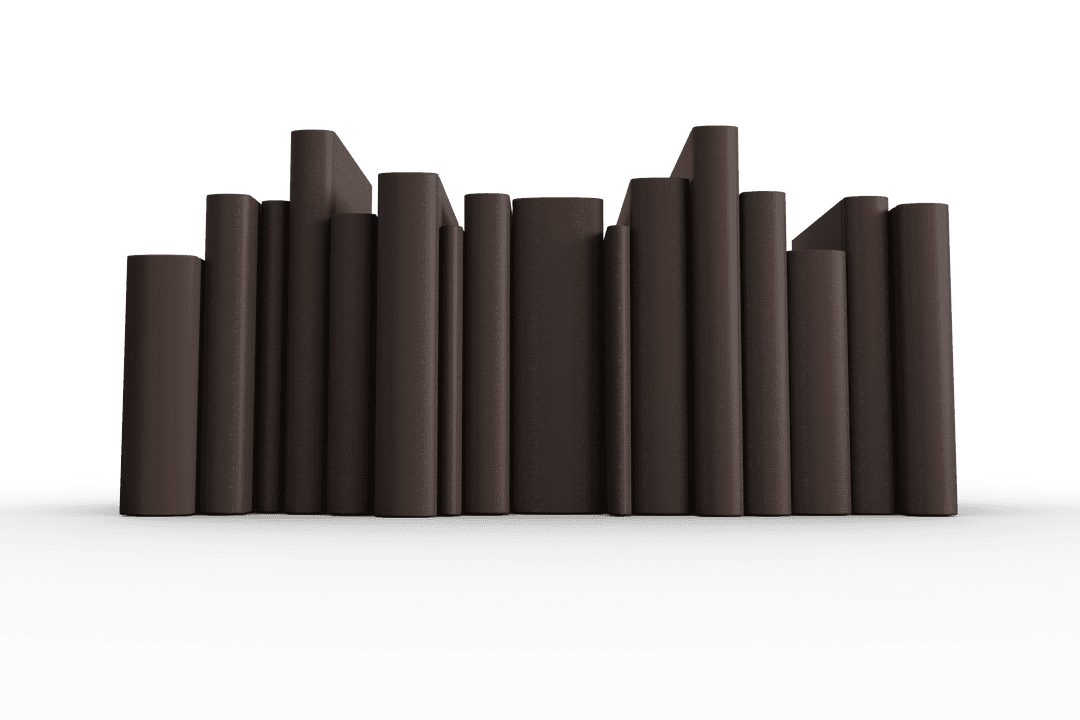 Digital Representation of Books on Transparent Background