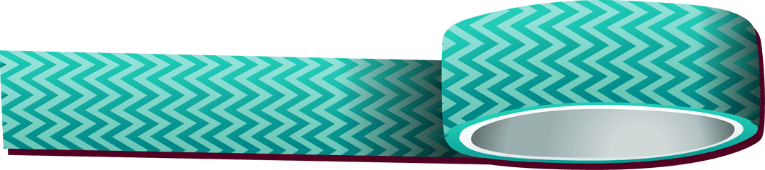 Chevron Pattern Teal Tape with Transparent Background for Crafts