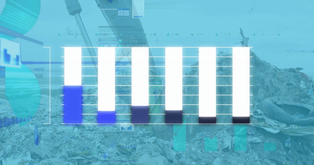 Environmental Impact Visualization Over Imagery of Landfill Site