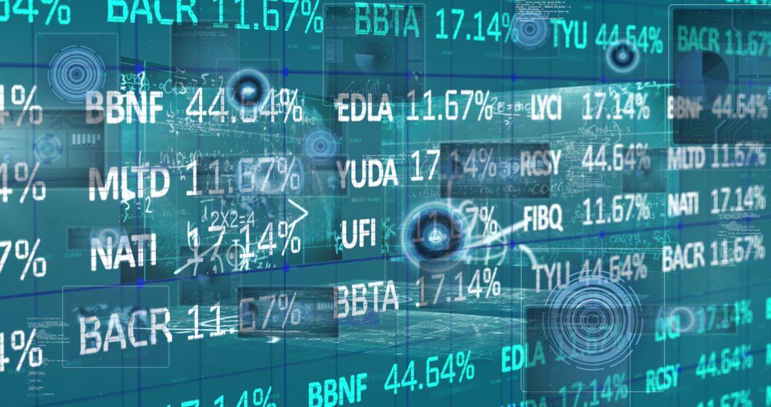 Financial Data Analysis with Digital Interface Elements