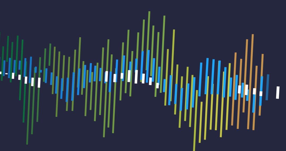 Dynamic Colorful Wave Pattern on Dark Background