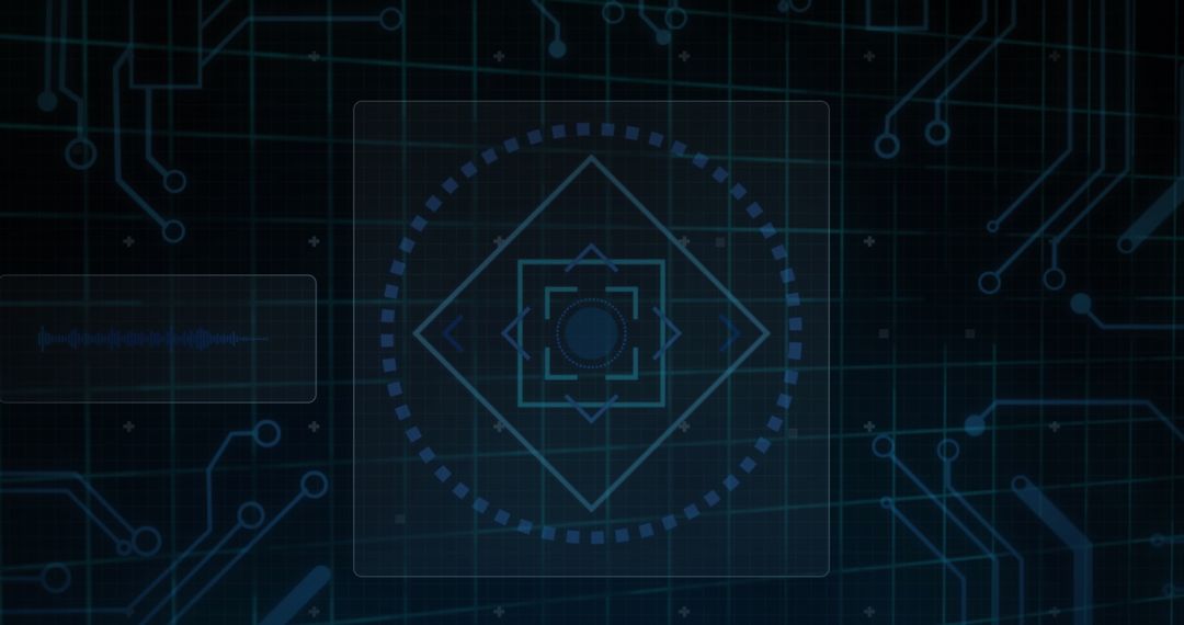 6G Technology Concept with Interface Elements and Data Grid