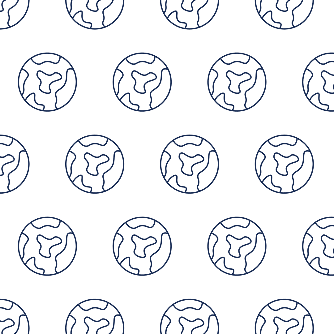 Seamless Blue Pattern Circles on Transparent Background