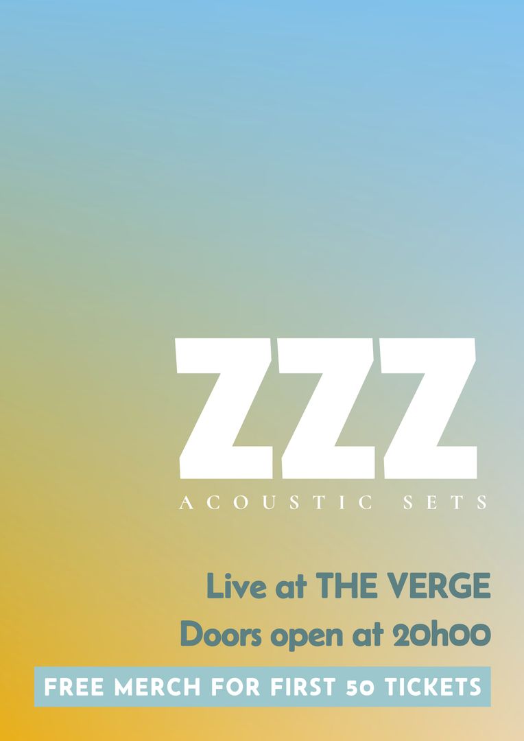 Acoustic Music Event Poster with ZZZ Branding
