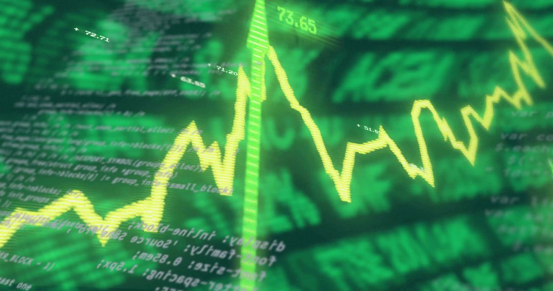 Dynamic Financial Charts Displaying Market Trends