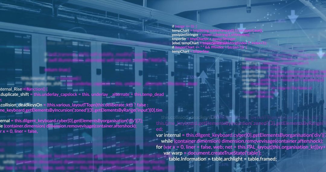 Financial Data Overlay on Computer Servers
