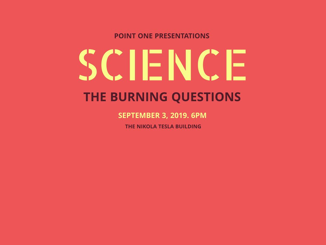 Science Conference Poster with Bold Text for Academic Event