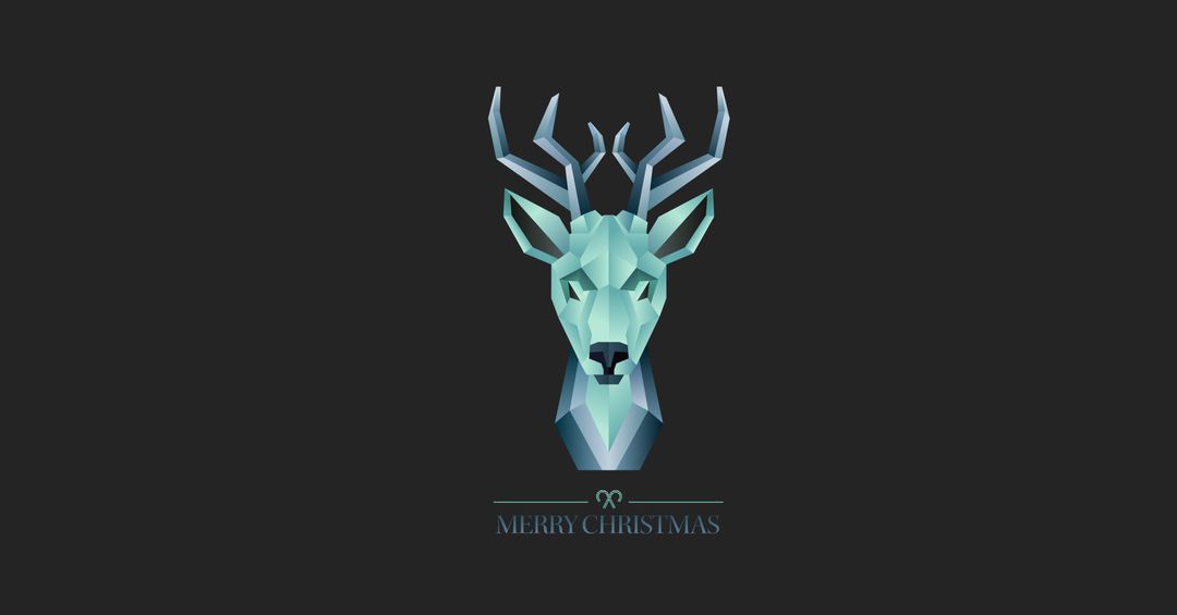 Geometric Deer Design for Festive Christmas Celebrations