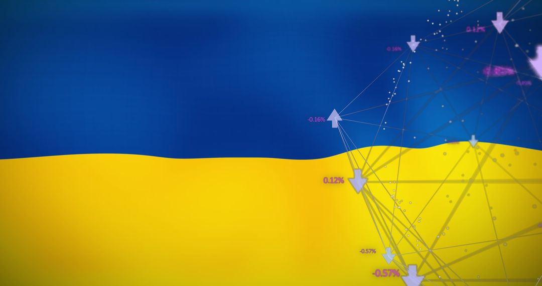 Ukraine Flag with Global Financial Data Connections