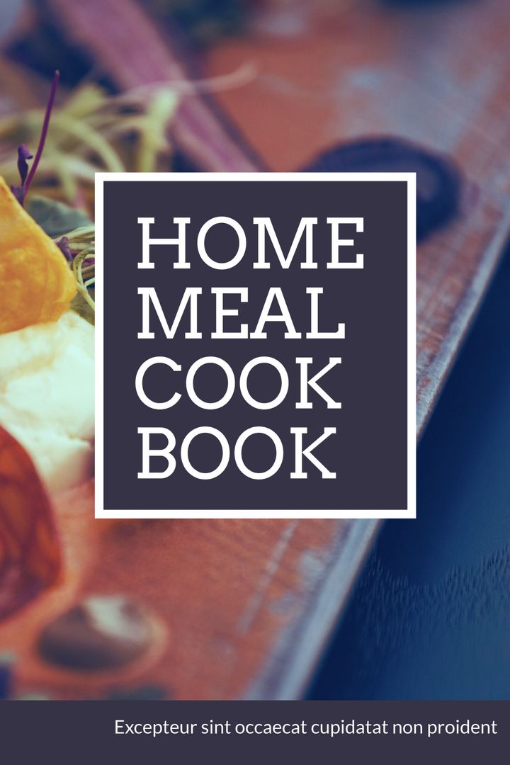 Home Meal Cookbook Cover with Inviting Culinary Design
