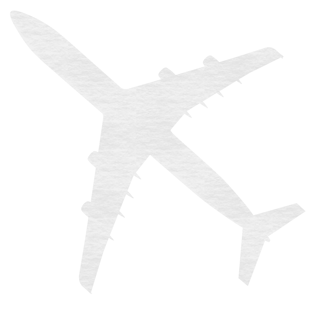 Transparent Airplane Silhouette in Flight Illustration