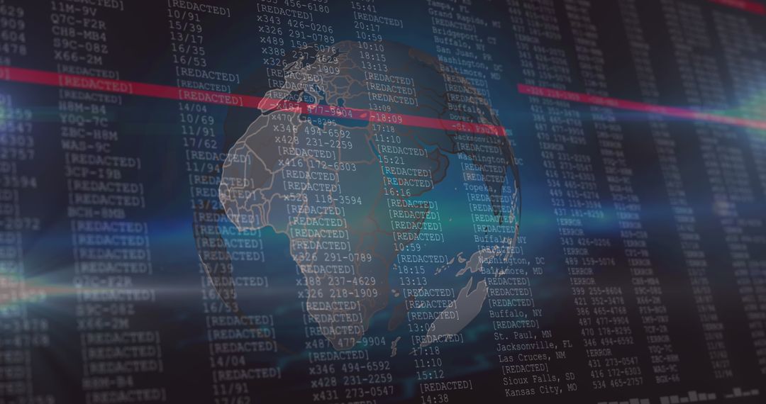 Digital Data Processing of Global Metrics Overlaid on Virtual Earth