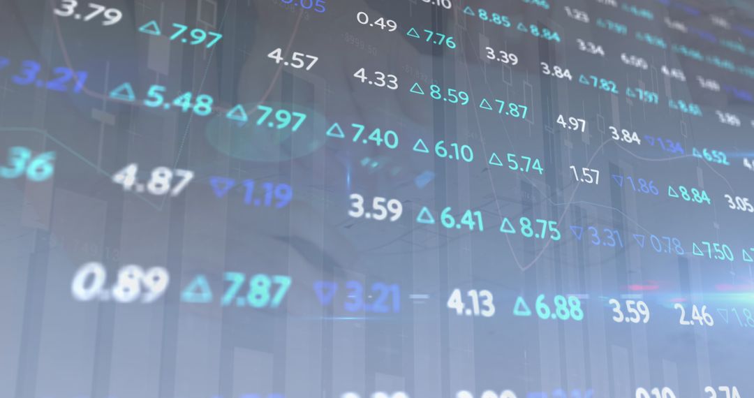 Digital Financial Data Overlay in Modern Office Environment