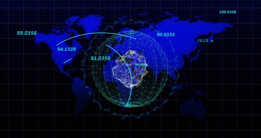 Global Network Connectivity with Data Visualization Overlay