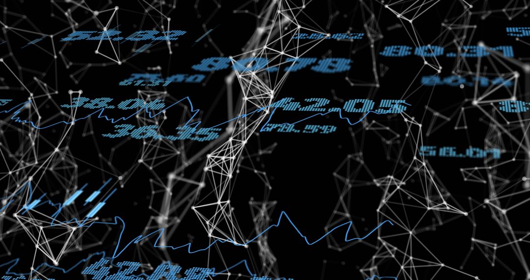 Abstract Financial Data Visualization and Network Connections