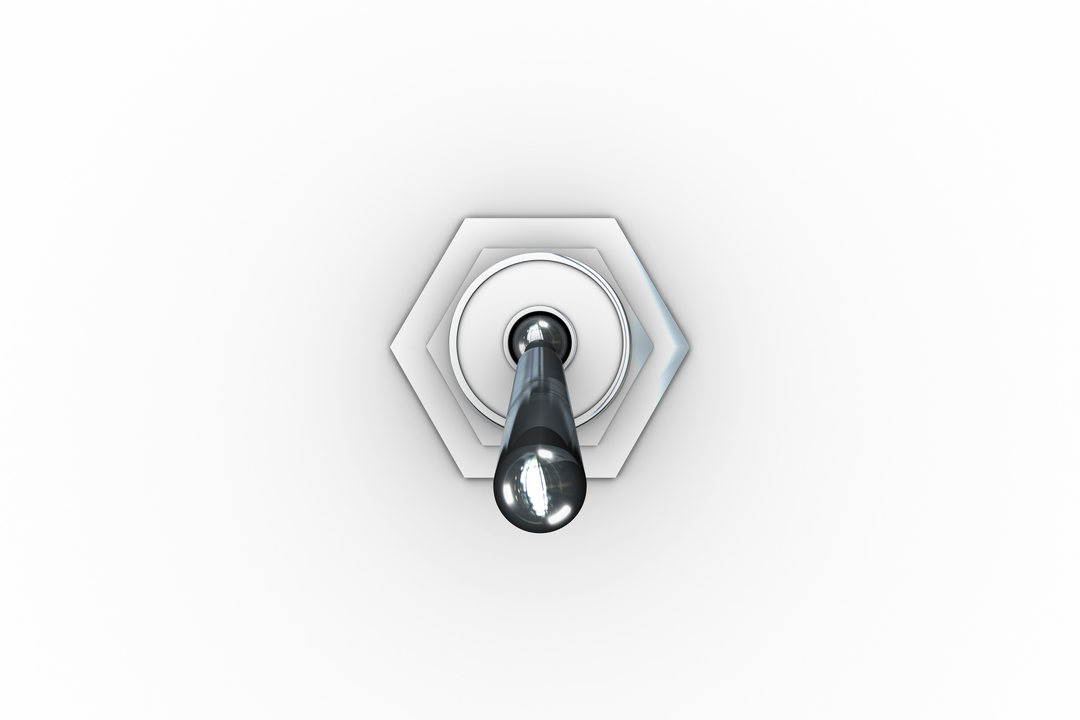 Silver Hexagonal Switch Emblem on Transparent Background - Download Free Stock Images Pikwizard.com