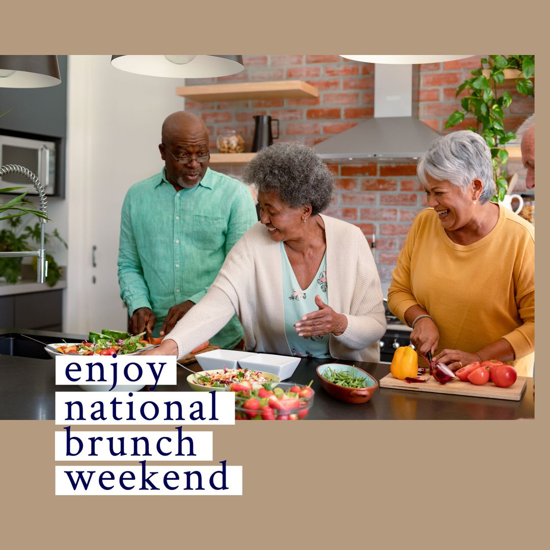 Senior African American Friends Enjoying Cooking Together