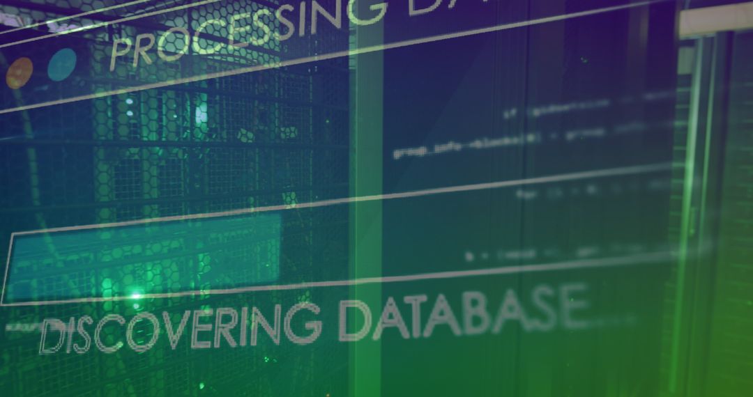 Digital Technology Concept with Data Processing Screens