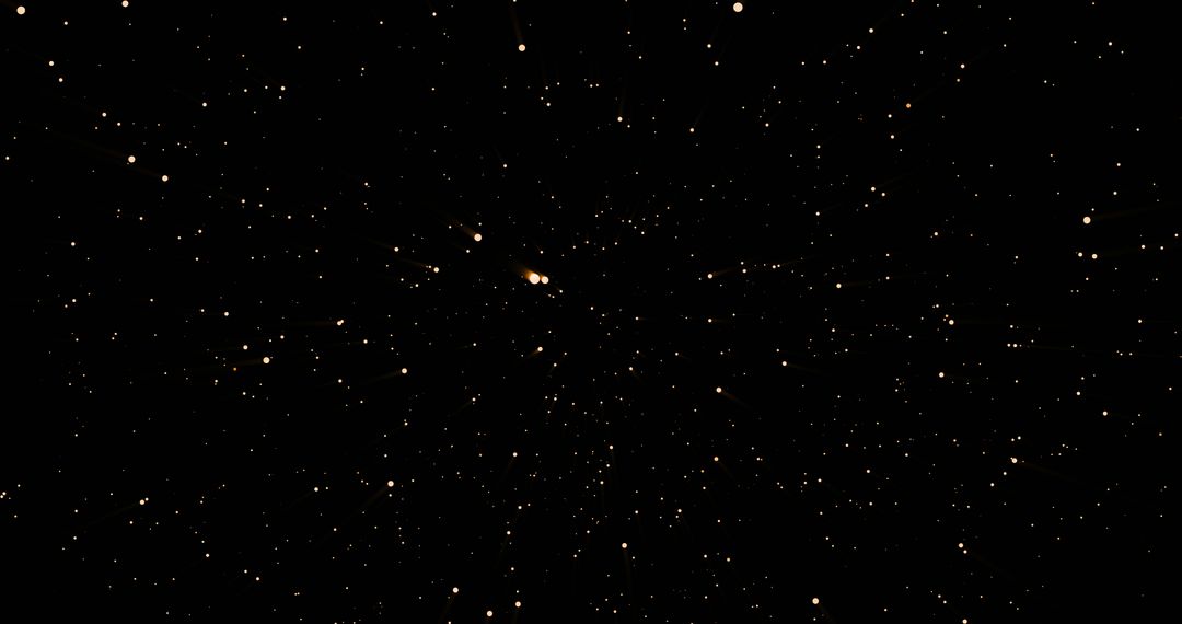 Golden Confetti Lights on Dark Backdrop