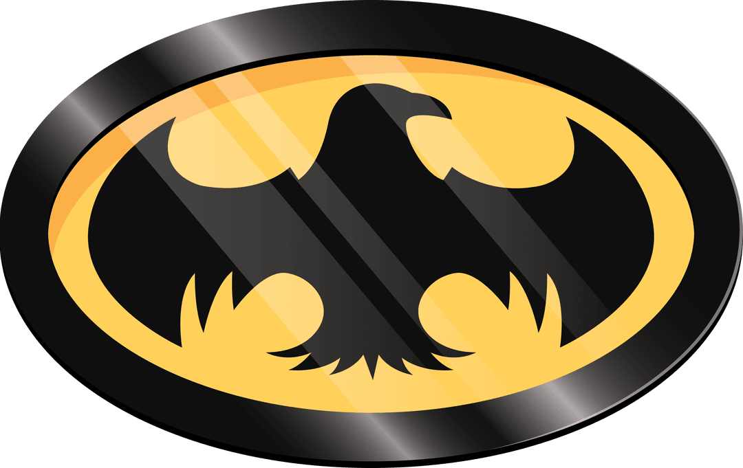 Eagle Emblem with Black Silhouette Transparent Badge Design