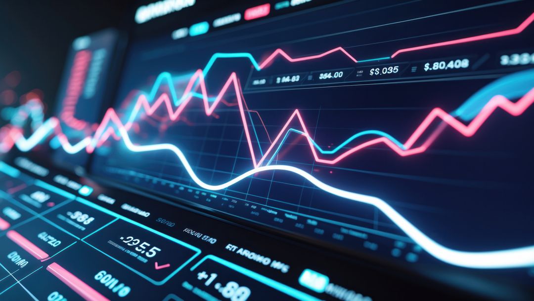 Digital Financial Interface with Real-Time Data Visualization